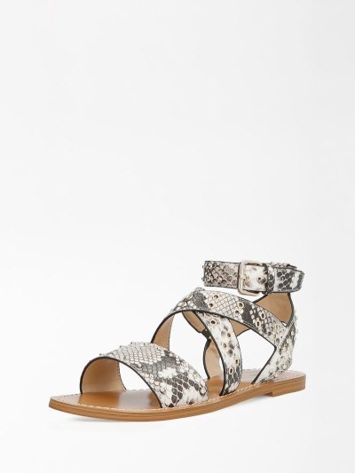 Női Guess Cevie Studs Szandál Szürke | HU-798210