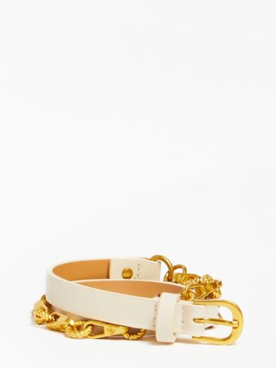 Női Guess Chain Belt Öv Fehér | HU-817633