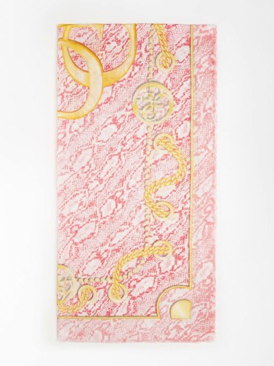 Női Guess Chain Print Sál Rózsaszín | HU-378657