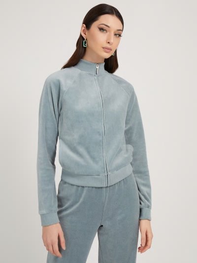 Női Guess Chenille Pulóverek Zöld | HU-685920