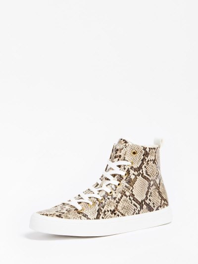 Női Guess Elga High Top Sneakers Színes | HU-767942