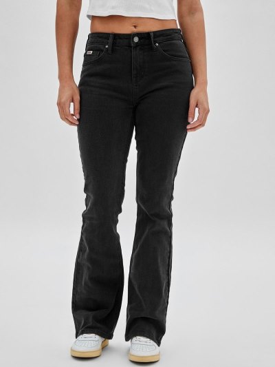 Női Guess Farmer Nadrág Bootcut Ruházat Fekete | HU-998368