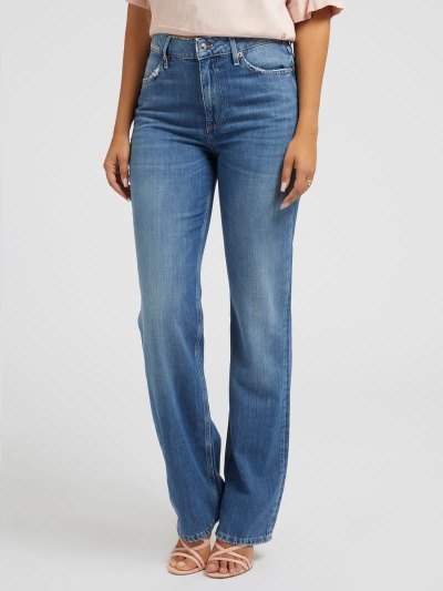 Női Guess Farmer Nadrág Relaxed Fit Ruházat Kék | HU-269774