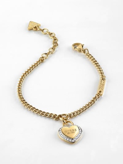 Női Guess "Fine Heart" Karkötő Arany | HU-491863