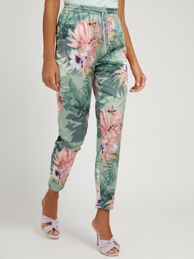 Női Guess Floral Print Nadrág Multi | HU-731731