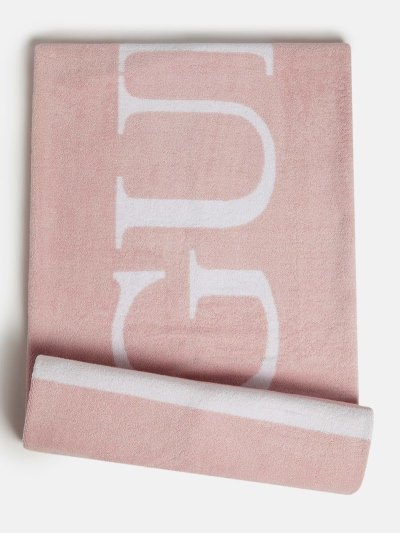 Női Guess Frame Towel Rózsaszín | HU-928563