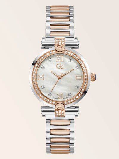 Női Guess GC Crystal Analogue Óra Rózsaszín Arany | HU-546852