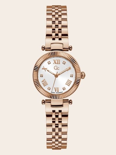 Női Guess GC Quartz Analogue Óra Rózsaszín Arany | HU-376402