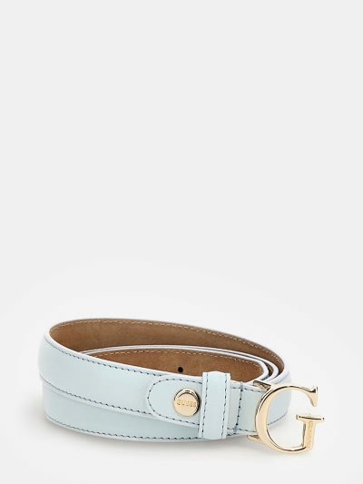 Női Guess G Logo Csatos Belt Öv Fehér | HU-933114