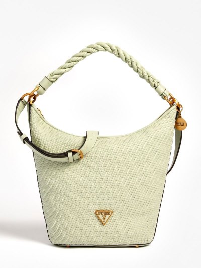 Női Guess Hassie Bucket Hobó Táska Zöld | HU-091021