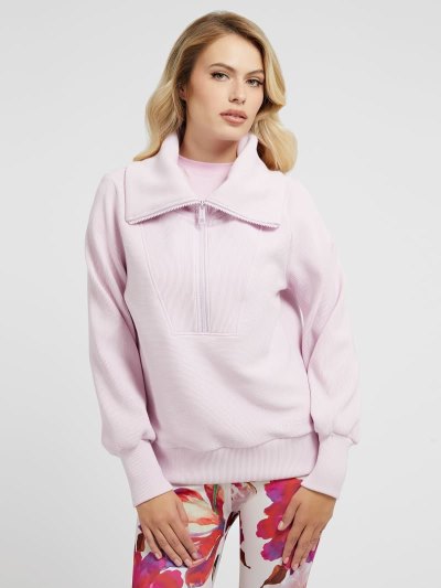 Női Guess High Neck Pulóverek Lilac | HU-957104