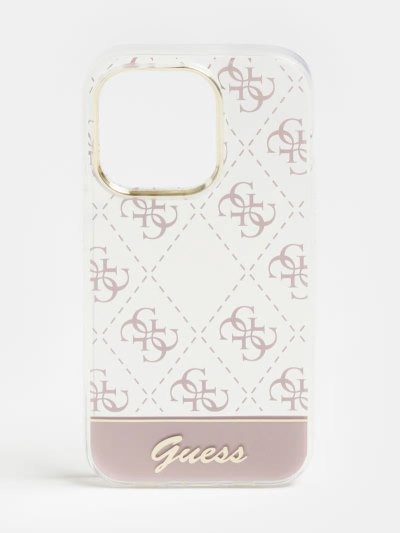 Női Guess Iphone 14 Pro 4g Logo Cover Rózsaszín | HU-977737