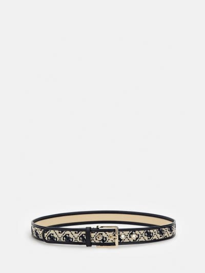 Női Guess Katey 4g Logo Belt Öv Kék | HU-037700
