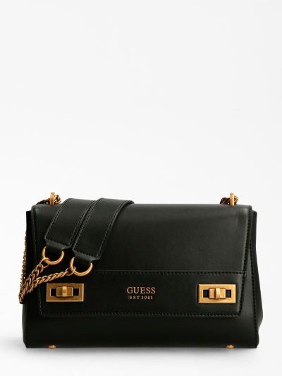 Női Guess Katey Crossbody Táska Fekete | K0820XRW