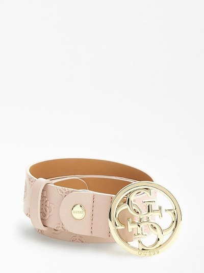 Női Guess La Femme 4g Logo Belt Öv Rózsaszín | HU-420176