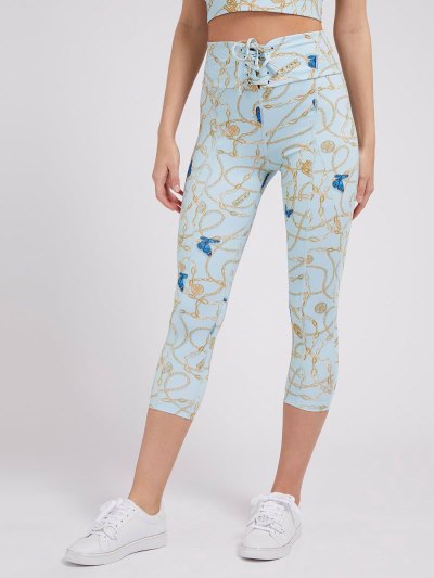 Női Guess Leggings All Over Print Leggings Színes | HU-979294