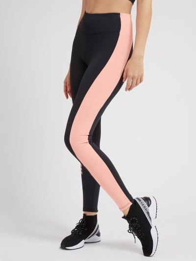 Női Guess Leggings Color Block Leggings Rózsaszín | HU-388260