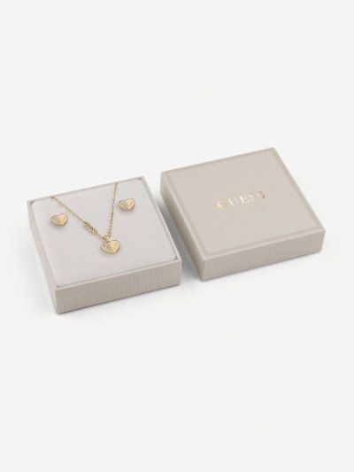 Női Guess "Lovely Guess" Necklace And Set Sets Arany | HU-475318