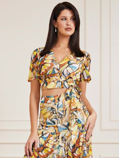 Női Guess Marciano All Over Print Felsők Színes | HU-415274