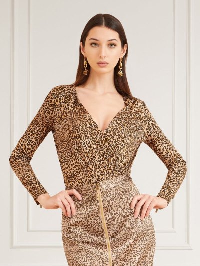 Női Guess Marciano Animalier Print Body Body Animalier | HU-738092
