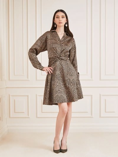 Női Guess Marciano Animalier Print Ruha Animalier | HU-330586
