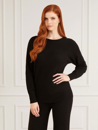 Női Guess Marciano Cashemere Pulóverek Fekete | HU-507760