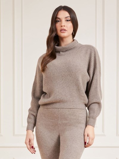 Női Guess Marciano Cashmere Blend Pulóverek Bézs | HU-018156