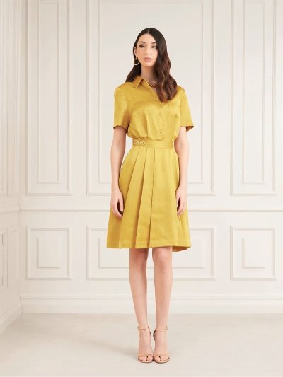 Női Guess Marciano Fit And Flare Ruha Zöld | HU-410219