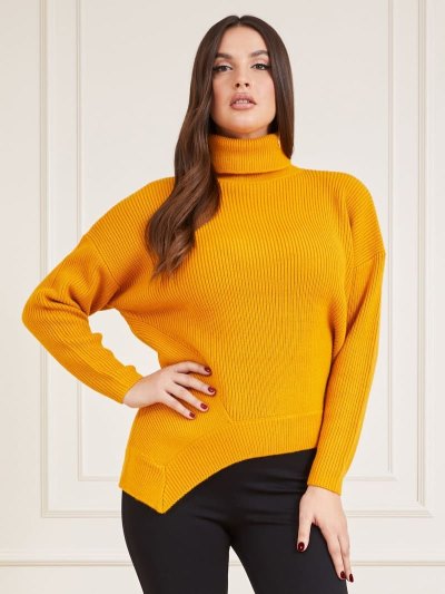 Női Guess Marciano Gyapjú Blend Pulóverek Narancssárga | HU-692098