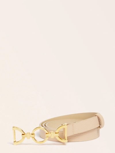 Női Guess Marciano Real Bőr Belt Öv Bézs | HU-569856