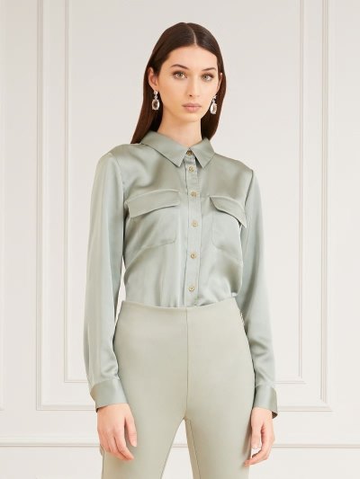 Női Guess Marciano Satin Ingek Szürke | HU-891490