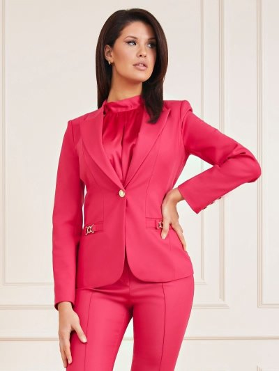 Női Guess Marciano Slim Fit Blézerek Rózsaszín | HU-370352