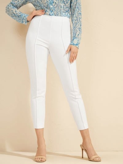 Női Guess Marciano Sovány Fit Nadrág Fehér | HU-610916
