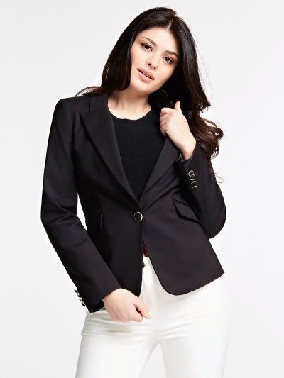 Női Guess Marciano Stretch Blézerek Fekete | HU-090975