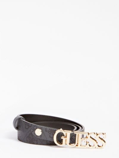 Női Guess Naya 4g Logo Belt Öv Szürke | HU-267386
