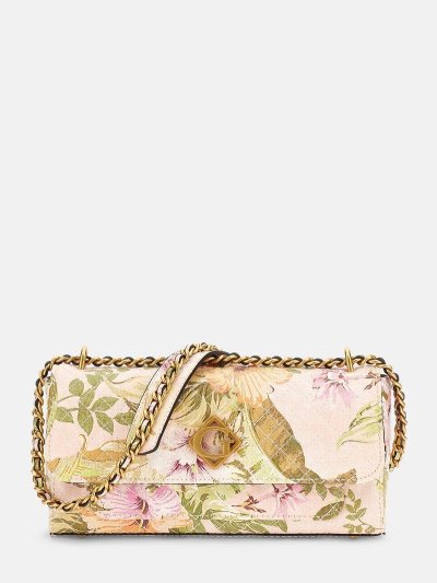 Női Guess Nerina Floral Print Crossbody Táska Színes | HU-071920