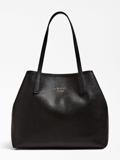 Női Guess Pochette Vikky Bevásárló Táska Fekete | HU-388320
