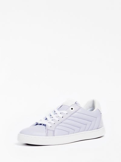 Női Guess Reemana Steppelt Tornacipő Lilac | HU-486886