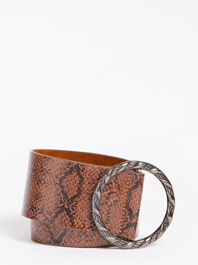 Női Guess Reversible Belt Öv Barna | HU-790808