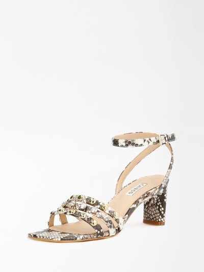 Női Guess Selene Animalier Szandál Szürke | HU-076281