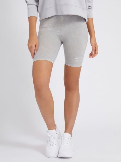 Női Guess Side Logo Biker Shorts Szürke | HU-529405