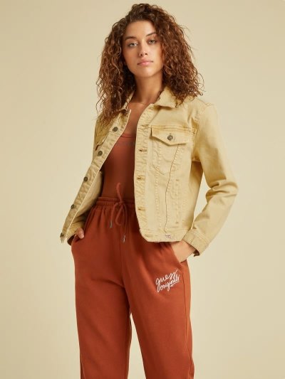 Női Guess Slim Farmer Dzsekik Kék | HU-093266