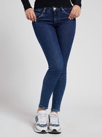 Női Guess Sovány Fit Ruházat Kék | HU-717182