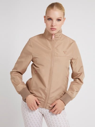 Női Guess Sport Bomber Kabát Barna | HU-618552