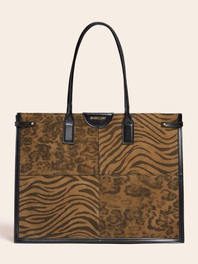 Női Guess Stilla Real Bőr Bevásárló Táska Animalier | HU-300280