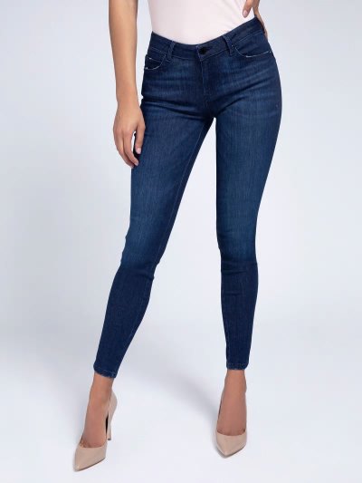 Női Guess Super Stretch Shaping Fit Ruházat Kék | HU-556637