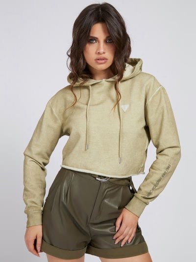 Női Guess Used-look Pulóverek Bézs | HU-997879